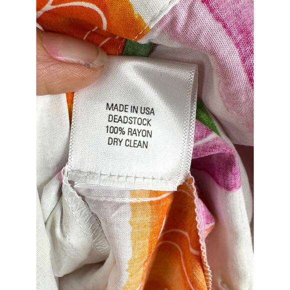 Collina Strada Tulips Oversized Printed Short Sleeve Women's Shirt Large - Picture 5 of 9